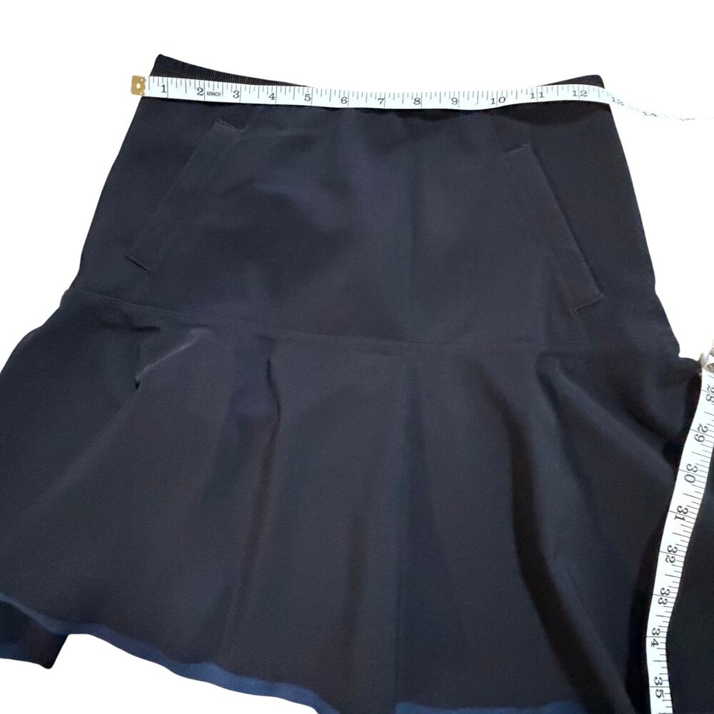 Lululemon "The Everyday Skirt" skirt sz 6 in black A-line w zipper discontinued - Picture 8 of 9